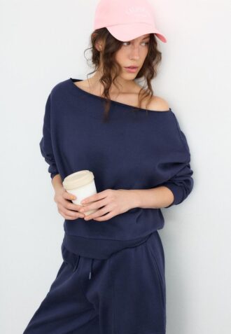 Basic Off-The-Shoulder Sweatshirt