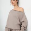 Basic Off-The-Shoulder Sweatshirt