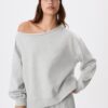 Basic Off-The-Shoulder Sweatshirt Basic Off-The-Shoulder Sweatshirt