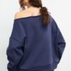 Basic Off-The-Shoulder Sweatshirt Basic Off-The-Shoulder Sweatshirt