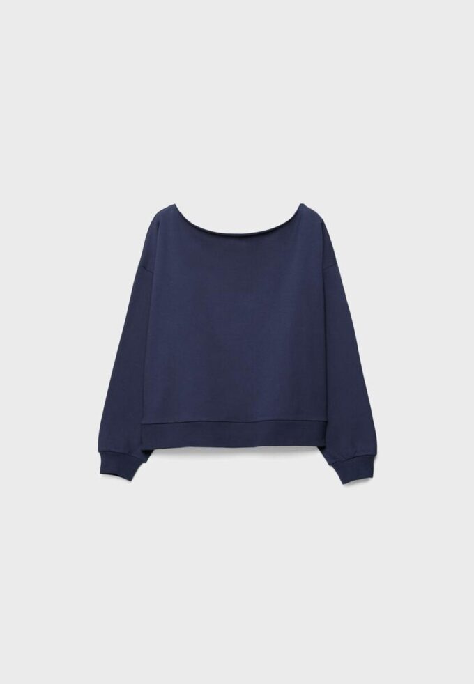 Basic Off-The-Shoulder Sweatshirt Basic Off-The-Shoulder Sweatshirt
