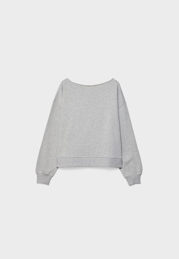 Basic Off-The-Shoulder Sweatshirt Basic Off-The-Shoulder Sweatshirt