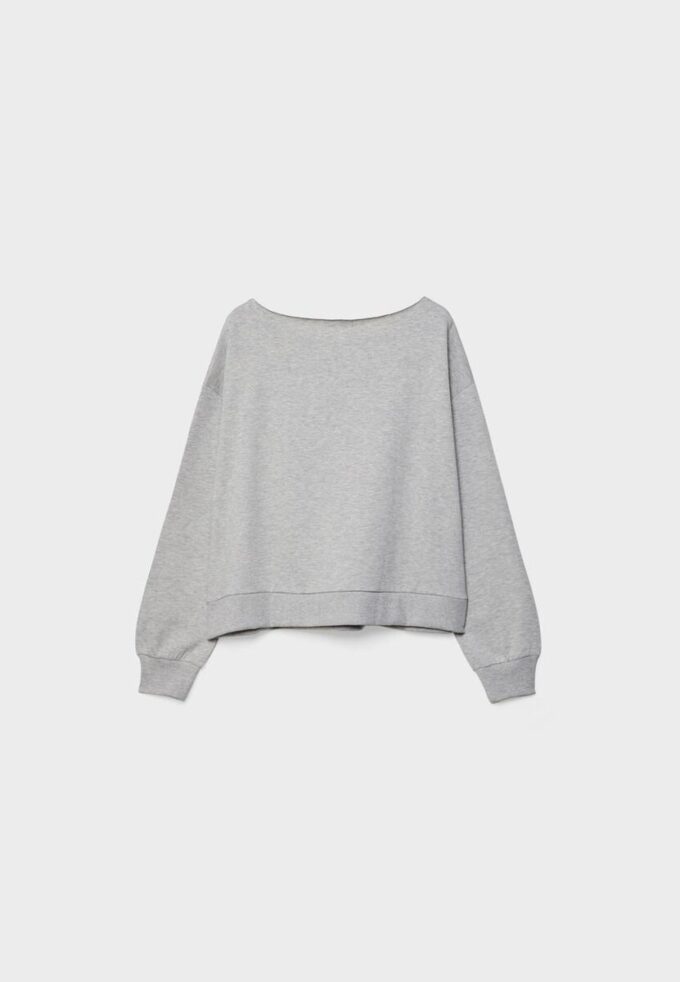 Basic Off-The-Shoulder Sweatshirt Basic Off-The-Shoulder Sweatshirt