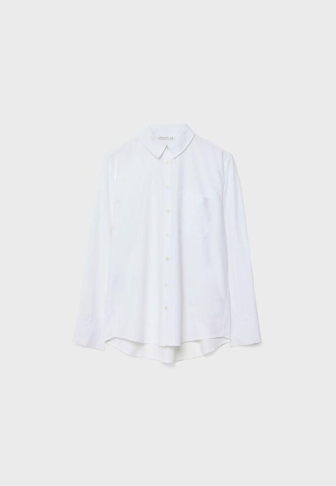 Basic Poplin Shirt with Pocket Basic Poplin Shirt with Pocket