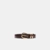Basic Shimmery Leather Effect Belt