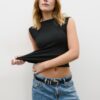 Basic Shimmery Leather Effect Belt