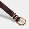 Basic Shimmery Leather Effect Belt