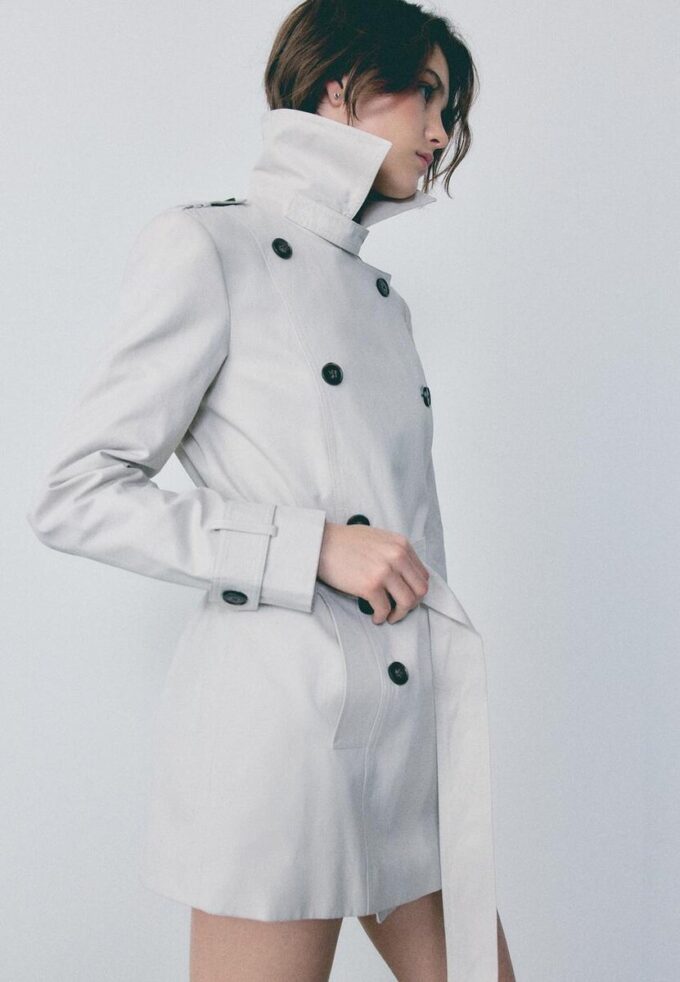 Basic Short Trench Coat