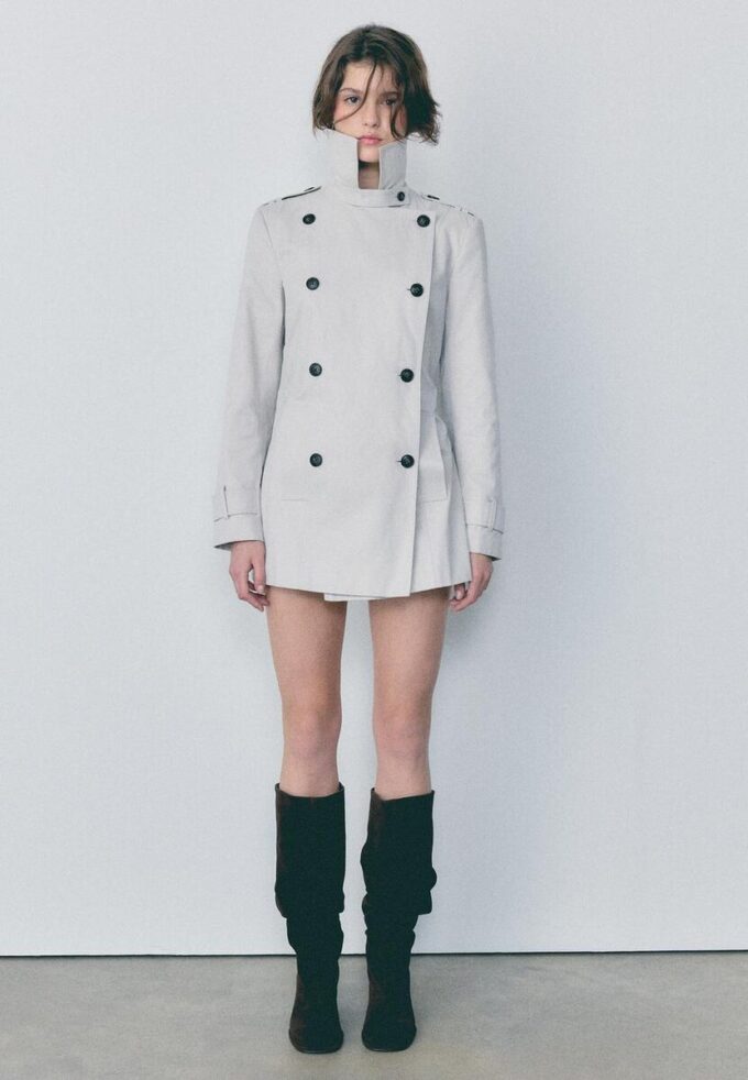 Basic Short Trench Coat