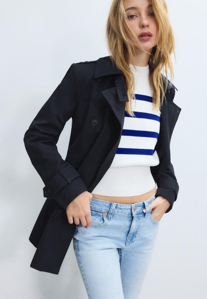 Basic Short Trench Coat