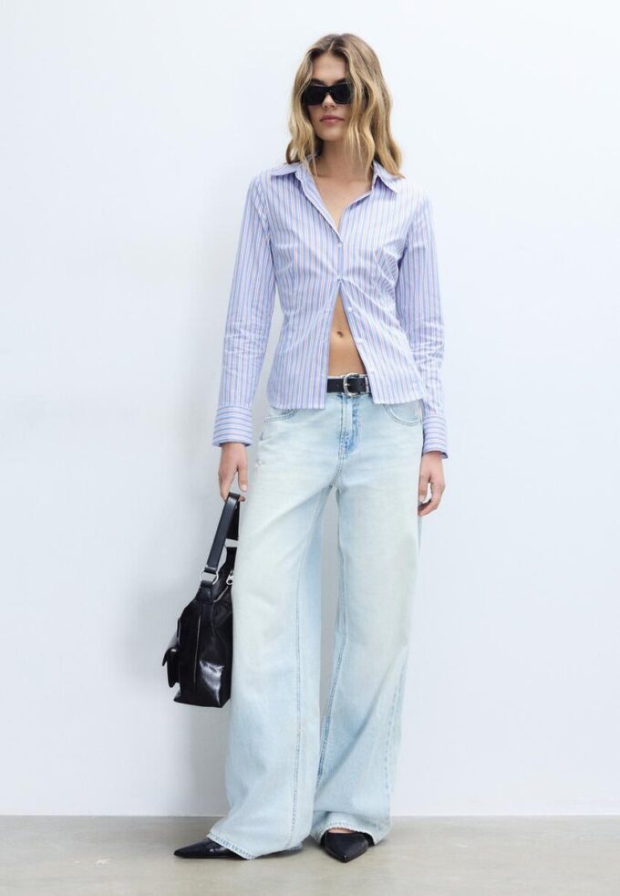 Basic Striped Fitted Shirt