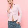 Basic Striped Fitted Shirt