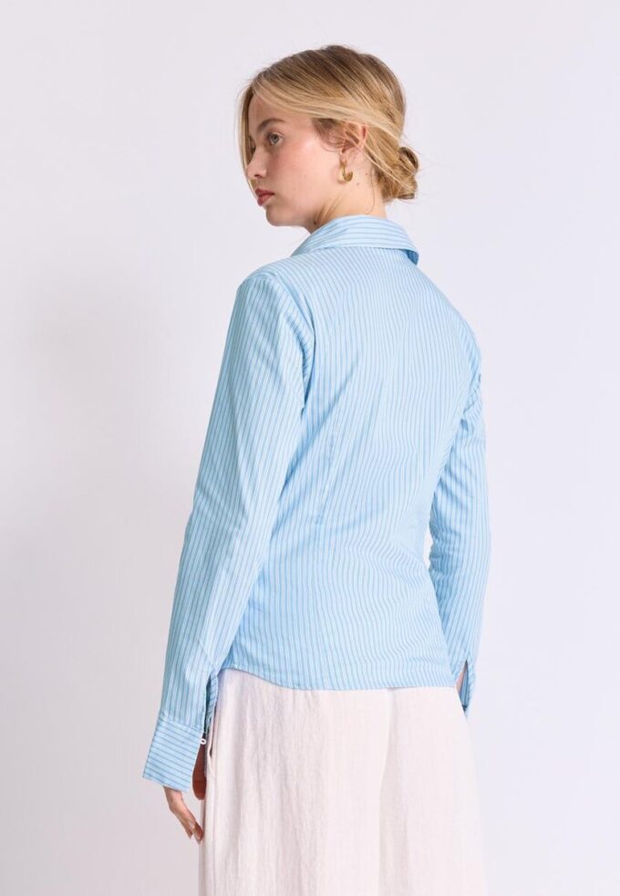 Basic Striped Fitted Shirt Basic Striped Fitted Shirt
