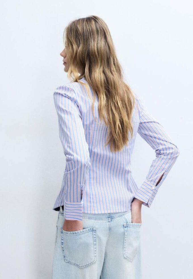 Basic Striped Fitted Shirt