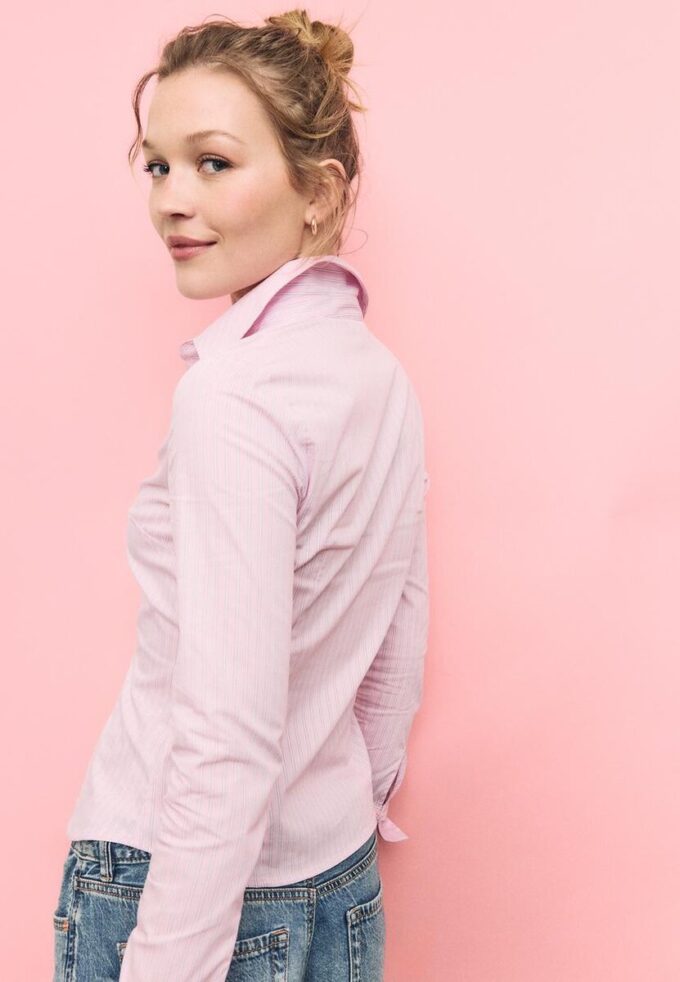 Basic Striped Fitted Shirt