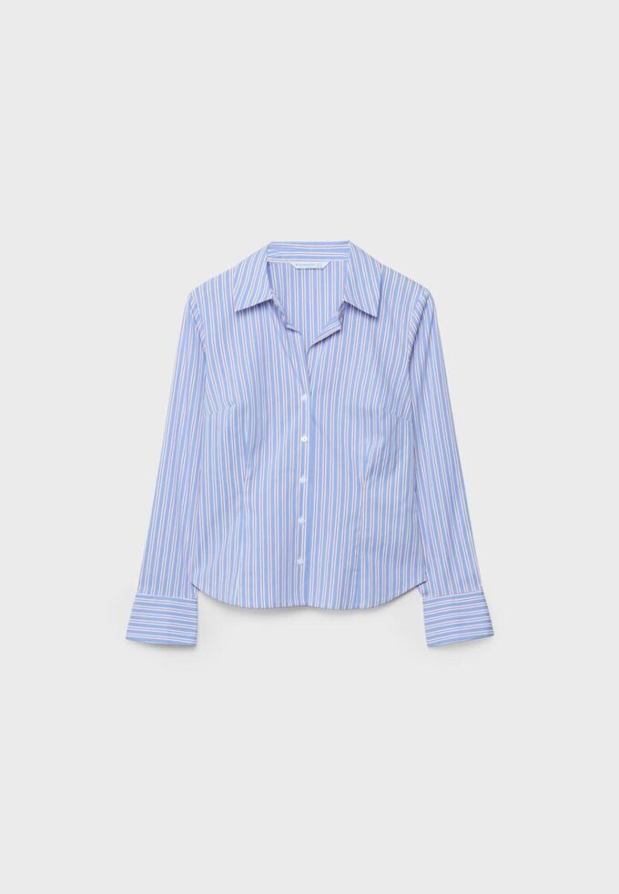 Basic Striped Fitted Shirt