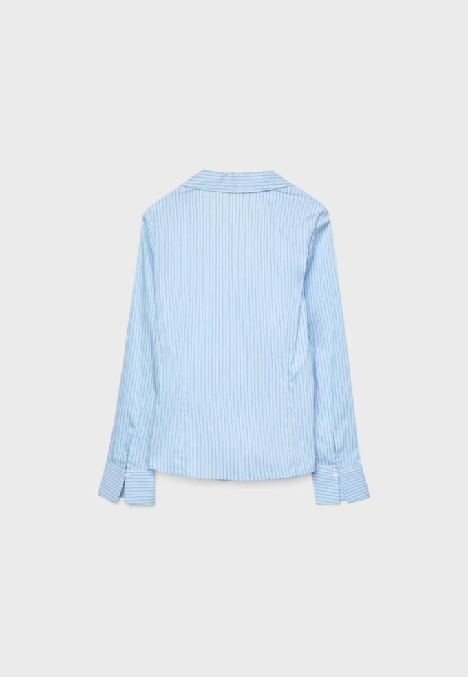 Basic Striped Fitted Shirt Basic Striped Fitted Shirt