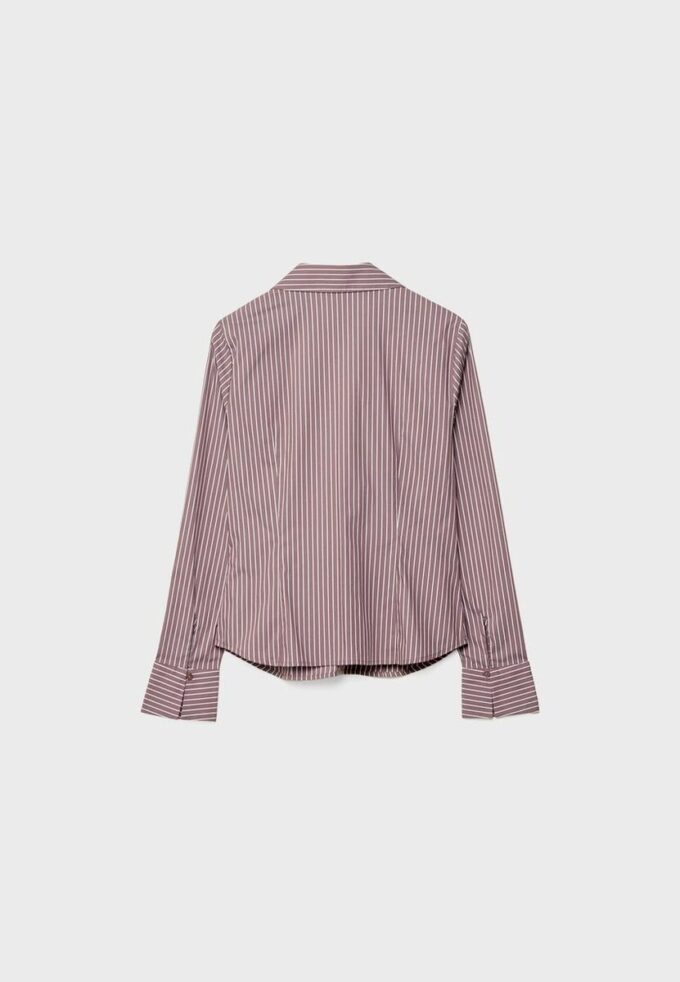 Basic Striped Fitted Shirt Basic Striped Fitted Shirt