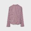 Basic Striped Fitted Shirt Basic Striped Fitted Shirt