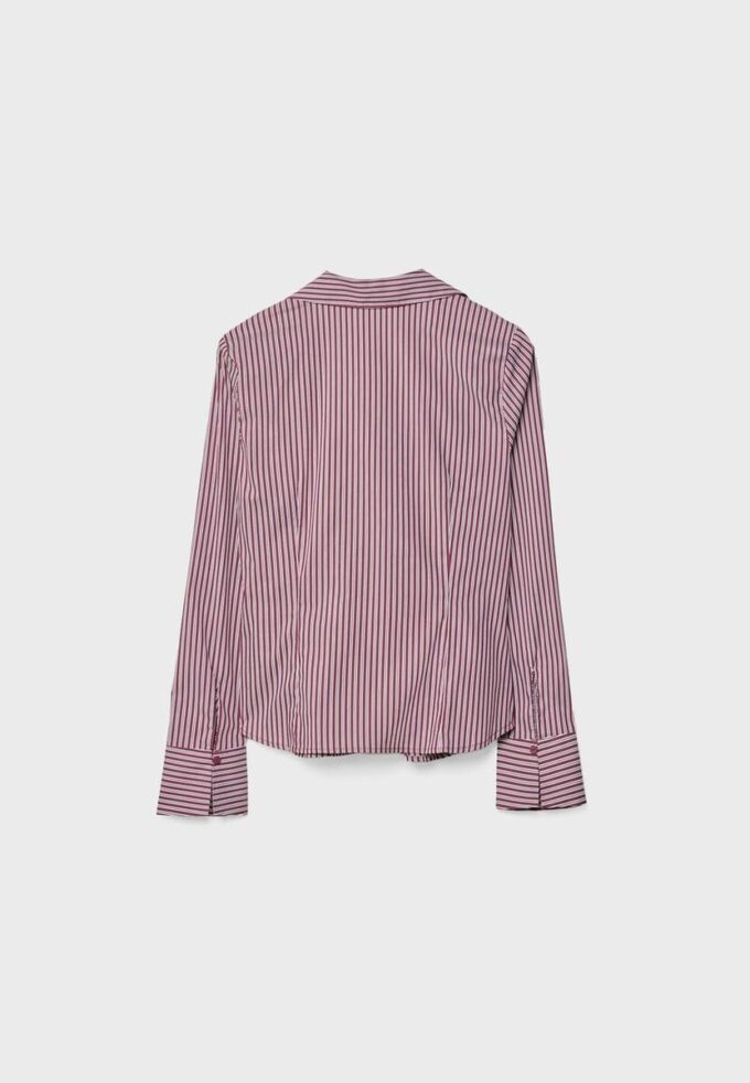 Basic Striped Fitted Shirt Basic Striped Fitted Shirt