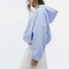 Basic Striped Nylon Hooded Jacket