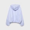 Basic Striped Nylon Hooded Jacket