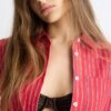 Basic Striped Poplin Shirt with Pocket Basic Striped Poplin Shirt with Pocket