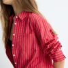 Basic Striped Poplin Shirt with Pocket Basic Striped Poplin Shirt with Pocket