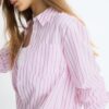 Basic Striped Poplin Shirt with Pocket Basic Striped Poplin Shirt with Pocket