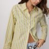 Basic Striped Poplin Shirt with Pocket Basic Striped Poplin Shirt with Pocket