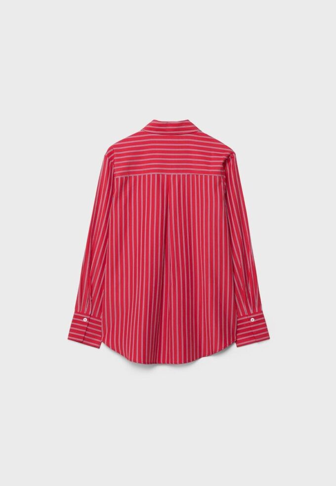 Basic Striped Poplin Shirt with Pocket Basic Striped Poplin Shirt with Pocket
