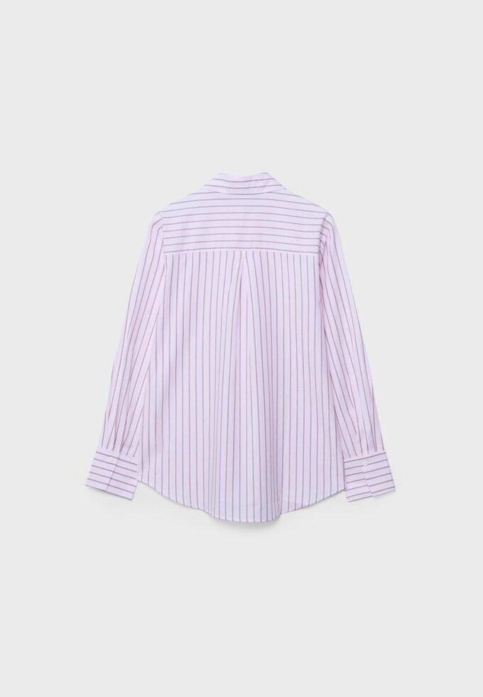 Basic Striped Poplin Shirt with Pocket Basic Striped Poplin Shirt with Pocket