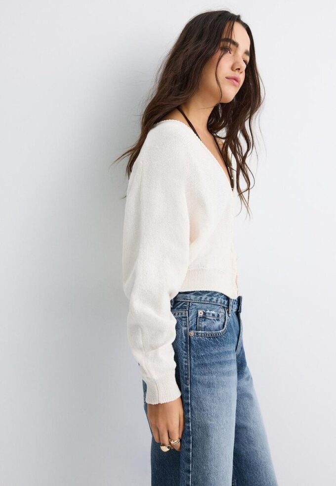 Batwing Sleeve Knit Cardigan Batwing Sleeve Knit Cardigan