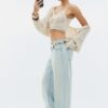 Batwing Sleeve Knit Cardigan with Tie