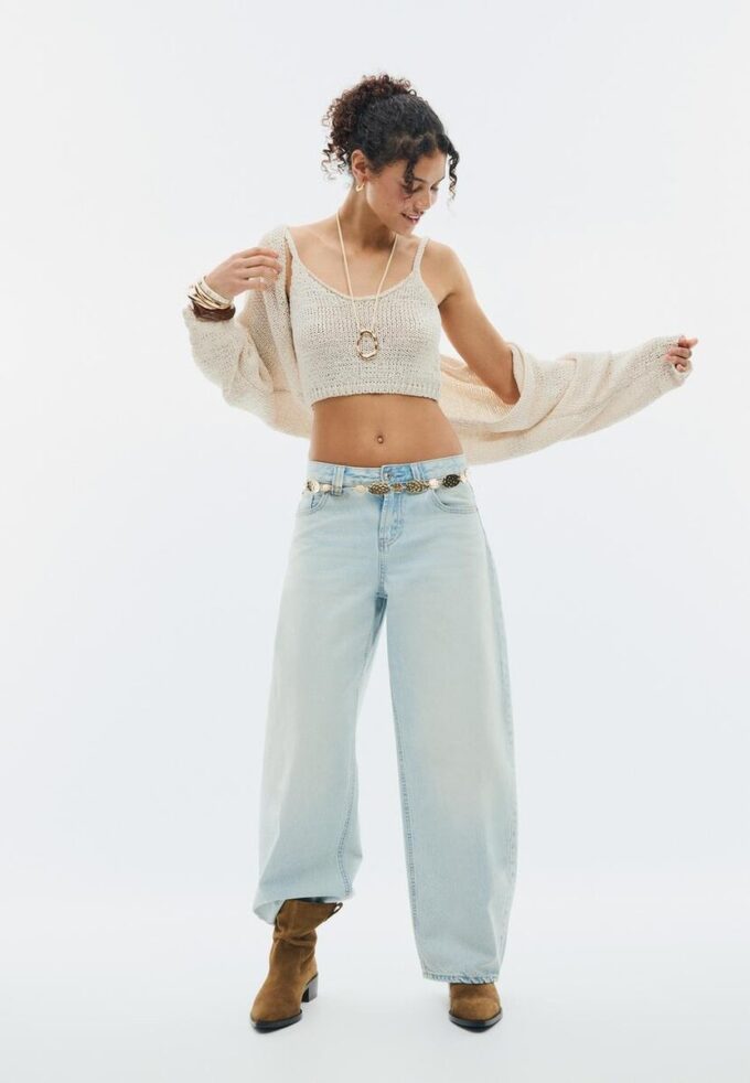 Batwing Sleeve Knit Cardigan with Tie