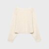 Batwing Sleeve Knit Cardigan with Tie