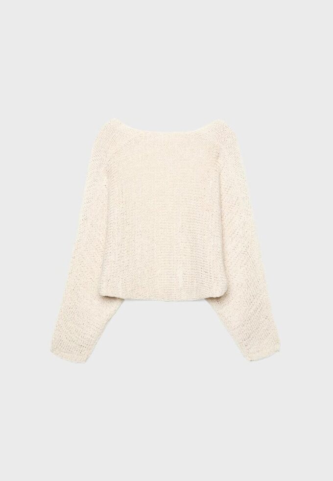 Batwing Sleeve Knit Cardigan with Tie