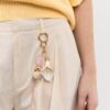 Beaded Calla Lily Flower Keyring Beaded Calla Lily Flower Keyring