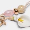 Beaded Calla Lily Flower Keyring Beaded Calla Lily Flower Keyring