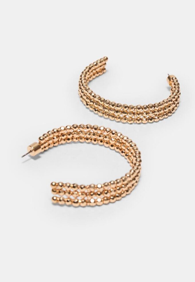 Beaded Hoop Earrings Beaded Hoop Earrings