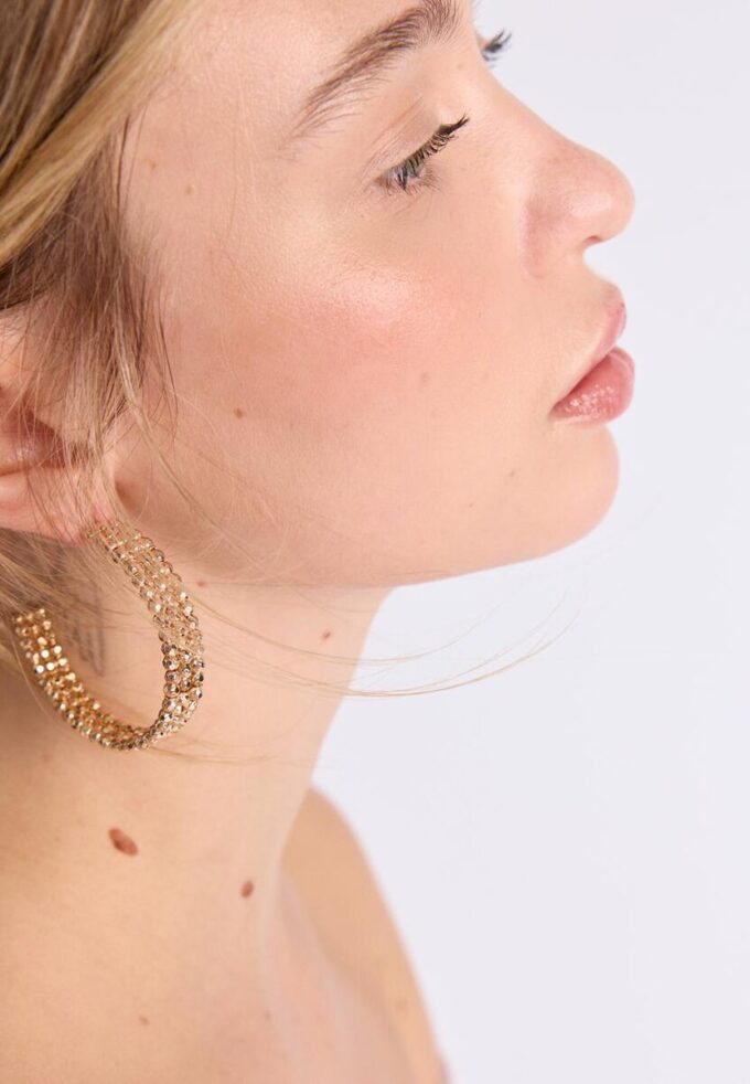 Beaded Hoop Earrings Beaded Hoop Earrings