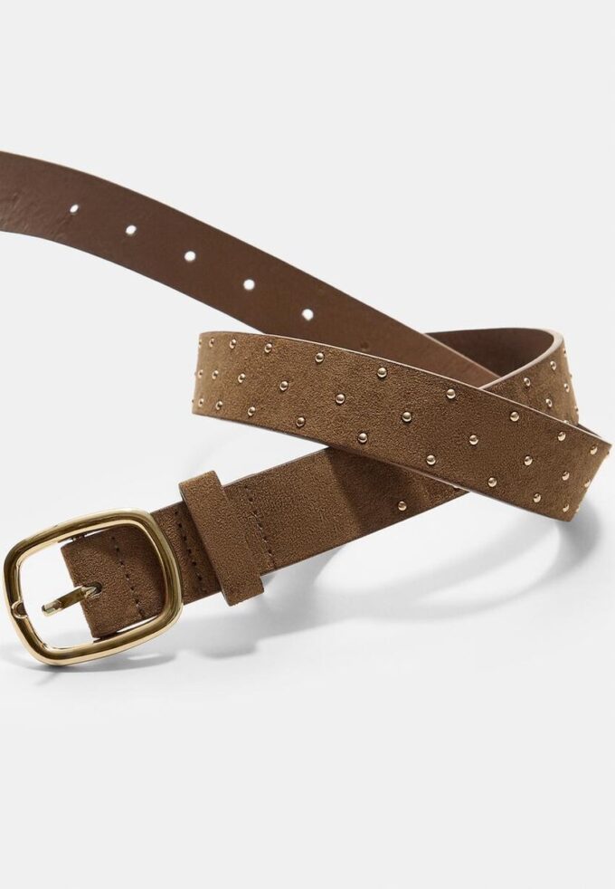 Belt with Gold Studs