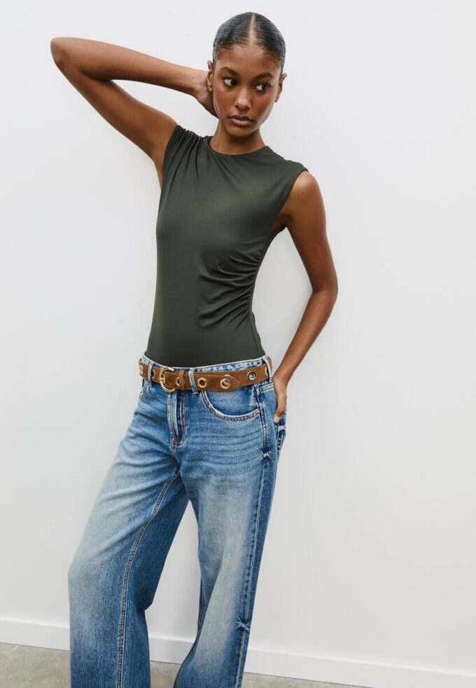 Belt with Metallic Eyelets