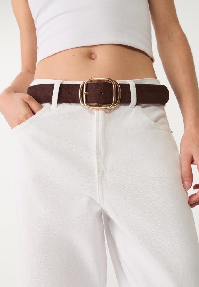 Belt with Superimposed Buckle