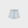 Belted Denim Bermuda Shorts Belted Denim Bermuda Shorts