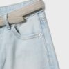 Belted Denim Bermuda Shorts Belted Denim Bermuda Shorts