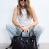Belted Tote Bag