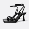 Black Heeled Sandals