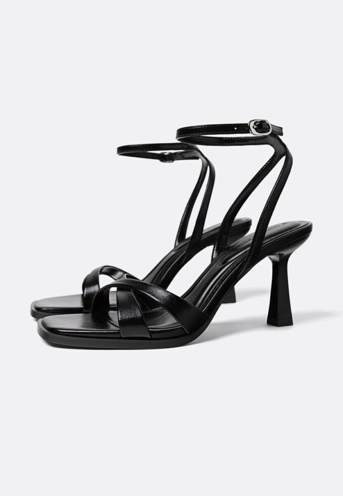 Black Heeled Sandals