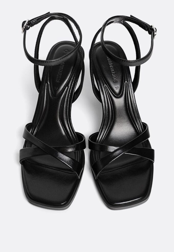 Black Heeled Sandals